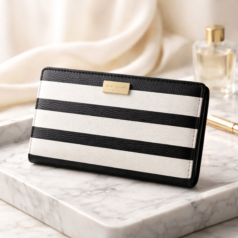 Kate Spade New York slim bifold wallet. Good condition